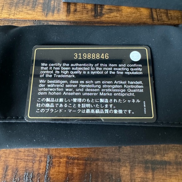 CHANEL CLASSIC CARD HOLDER WALLET BLACK CAVIAR GOLD HARDWARE NEW - Picture 10 of 10